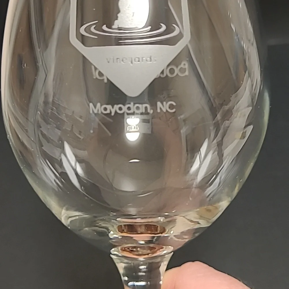 Autumn Creek Vineyards, Bottoms Up Wine Glass
